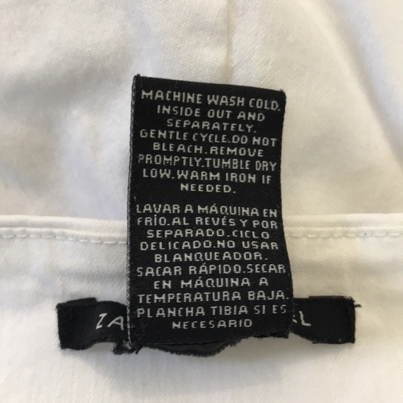 2/$25 ZAC & RACHEL White Pull On Ankle Pants Size 6 - Picture 5 of 7